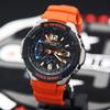 Casio Серия G-SHOCK Gravity Master Радиоконтроль Отображение даты Кварцевый механизм Водонепроницаемый и ударопрочный Кварцевый механизм Ремешок из смолы Японский и GW-3000M-4AER