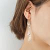 Модные женские многоцветные стразы с длинной цепочкой и кисточками, висячие серьги-крючки