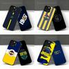 Турция F-F ФенербахчеS-E Чехол для телефона для iPhone 17,16,15,14,13,12,11,Pro,XS,Max,Plus,Mini,SE4,E Черный матовый противоударный чехол