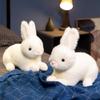 Имитация кролика, плюшевая игрушка, милый пушистый пасхальный кролик, кавайный реалистичный животный кролик, модель, реквизит, подарок на день рождения, украшение для дома