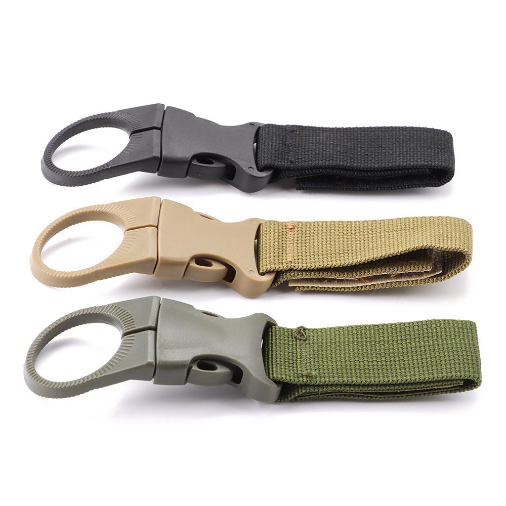 Nylon Webbing Hang Buckle Holder Carabiners Keychain Water Bottle Clip Carabiner Lock Belt Clips