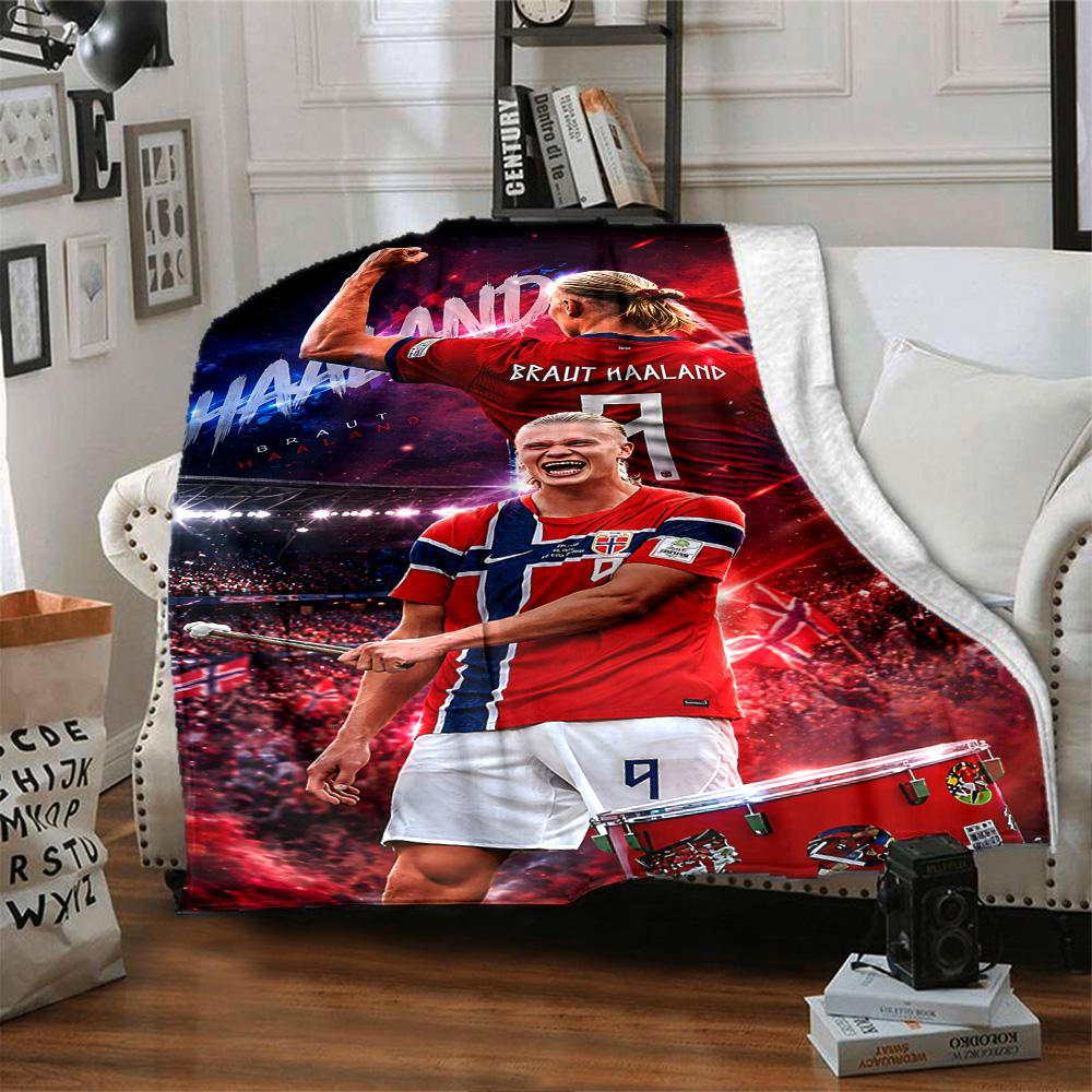Football Celebration Moment Blanket Ultra-Soft Suitable for Bedding Bed Picnics for All Occasions Modern Perfect Gift for Relatives and Friends
