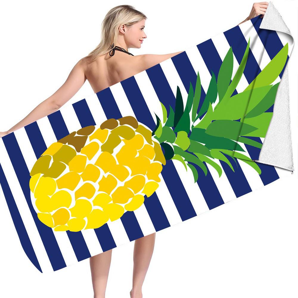 Customizable Quick-Dry Double-Sided Velvet Beach and Bath Towel