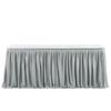 Party Solid Color Table Skirt Birthday Pleated Dessert Tablecloth Cover Wedding Festive Table Skirt Home Ruffle Edge Table Skirt