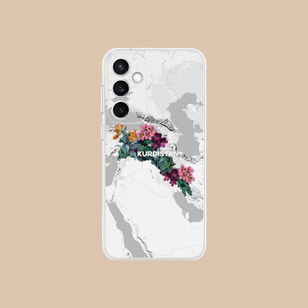Прозрачный чехол для мобильного телефона с флагом Курдистана для Samsung Galaxy S25 S24 S23 S22 S21Plus FE Ultra Цветной чехол
