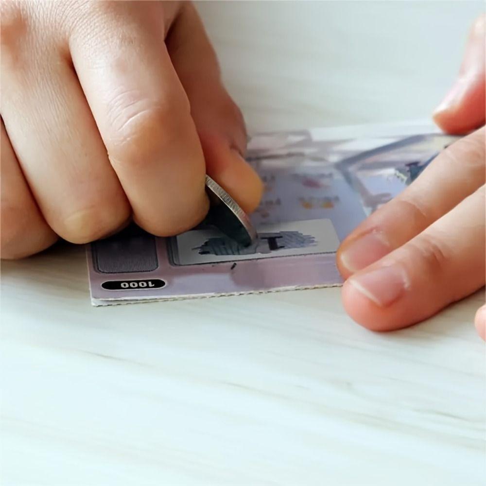 100 шт. прямоугольные наклейки для скретч-карты забавные скретч-карты подарочная лотерея