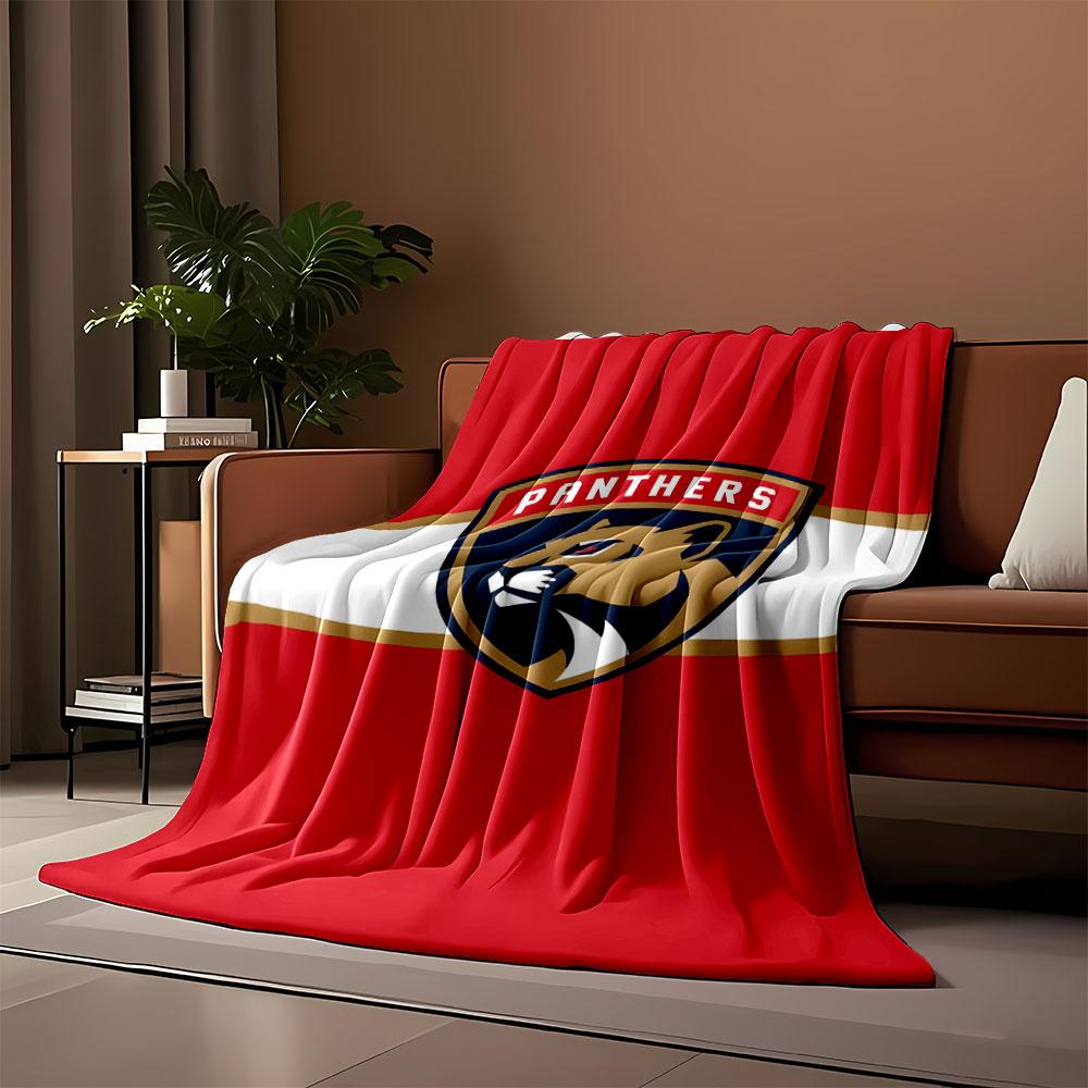 Panthers Logo Blanket print blanket soft and cozy perfect for the living room bed sofa or a nap,gift