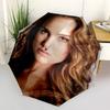 1pc movie Umbrella Portable Folding Umbrella Iron Frame Hole Bone Structure Outdoor Home Umbrella