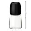 Glass Body Pepper Grinder Large Capacity Handheld Pepper Mill Mini Spice Mill  Kitchen Mill
