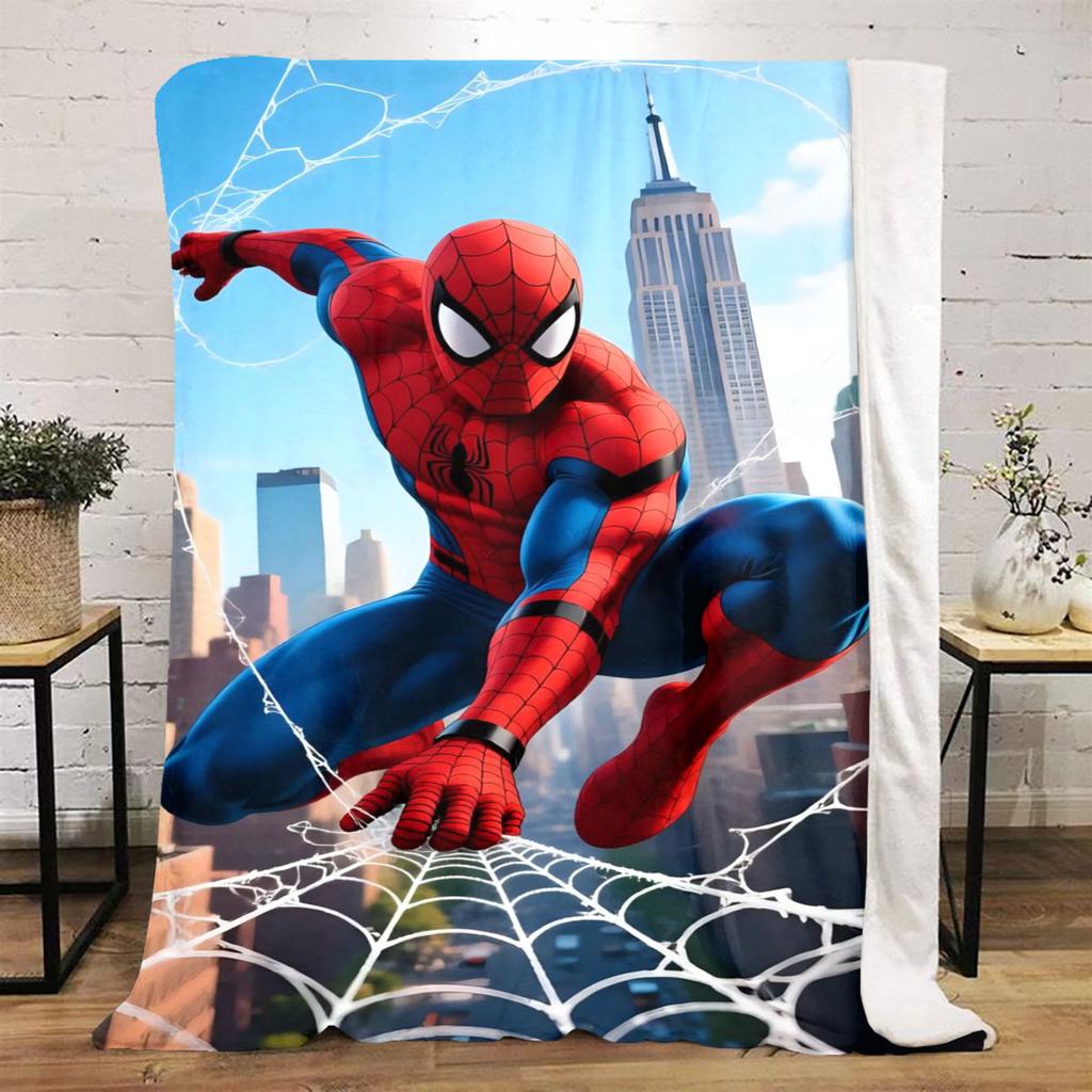 Spider-Man Patterned Comfortable Blanket. Super Soft Fleece, Soft, Comfortable, and Lightweight.Suitable as a Gift