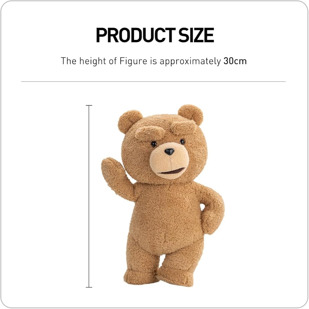 Pop Mart Плюшевая игрушка Ted 2 с подвижными частями, мягкая набивная игрушка, 30 см