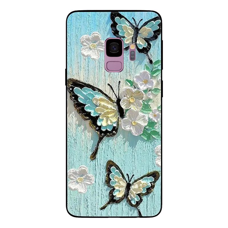 Чехол для Samsung Galaxy S9 Plus SM-G965F G965 S9Plus Мраморный Рисунок Мягкий Матовый Силиконовый Задний Чехол для Samsung S9 S9+ Полный Чехол