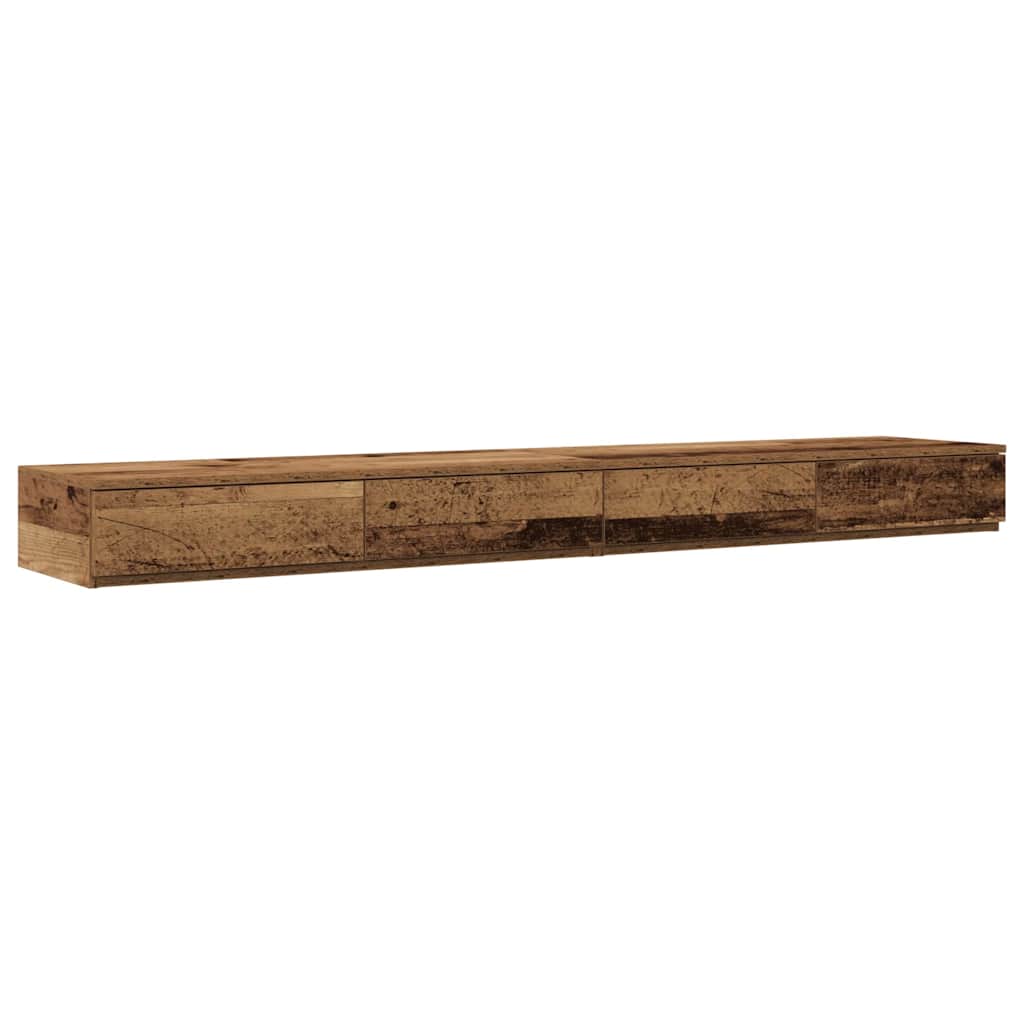 Bed Drawers Reclaimed Wood 180 x 36.5 x 16.5 cm Engineered Wood