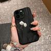 Новые складки подходят для чехла для мобильного телефона iphone17pro Apple 15 трехмерный 14 белый цветок 13promax Япония и Корея 16x.