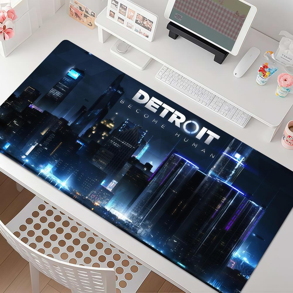 Game D-detroit Become Human Mouse Pad Anti Slip Rubber Edge Locked Thickened Laptop Gaming Desk Mat