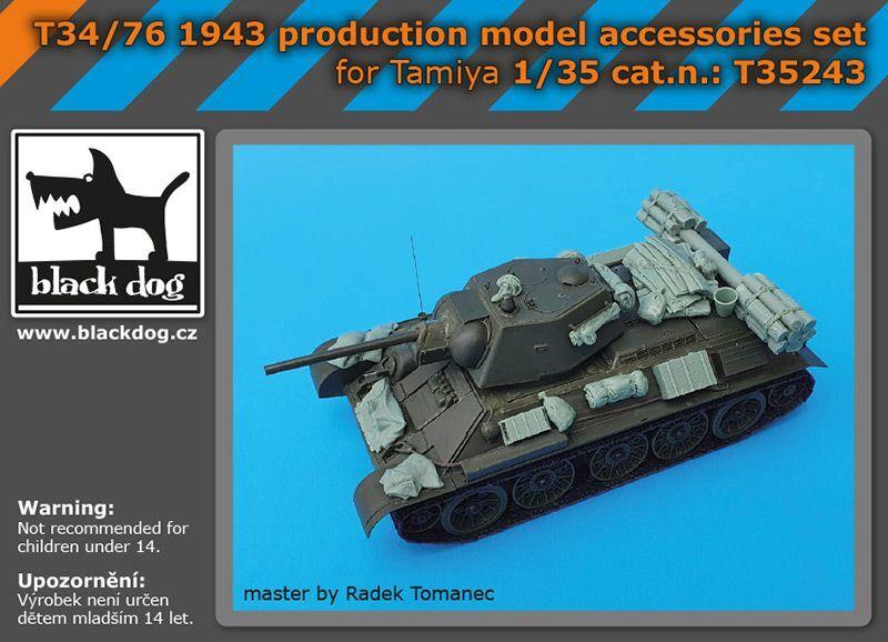 Black Dog T35243 Набор аксессуаров Модель 1943 года 1/35 Т-34/76 (для Тамии)