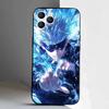 Чехол для телефона Аниме Годжо С-Сатору Для iPhone 17,16,15,14,13,12,Pro,Max,Plus,E,SE4,Air,Mini Черный Мягкая Коробка