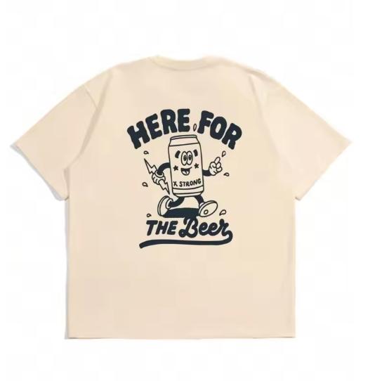 Fashionable Summer Unisexs Fun Can Print Comfortable And Breathable Round TShirt Outdoor Street Casual Top