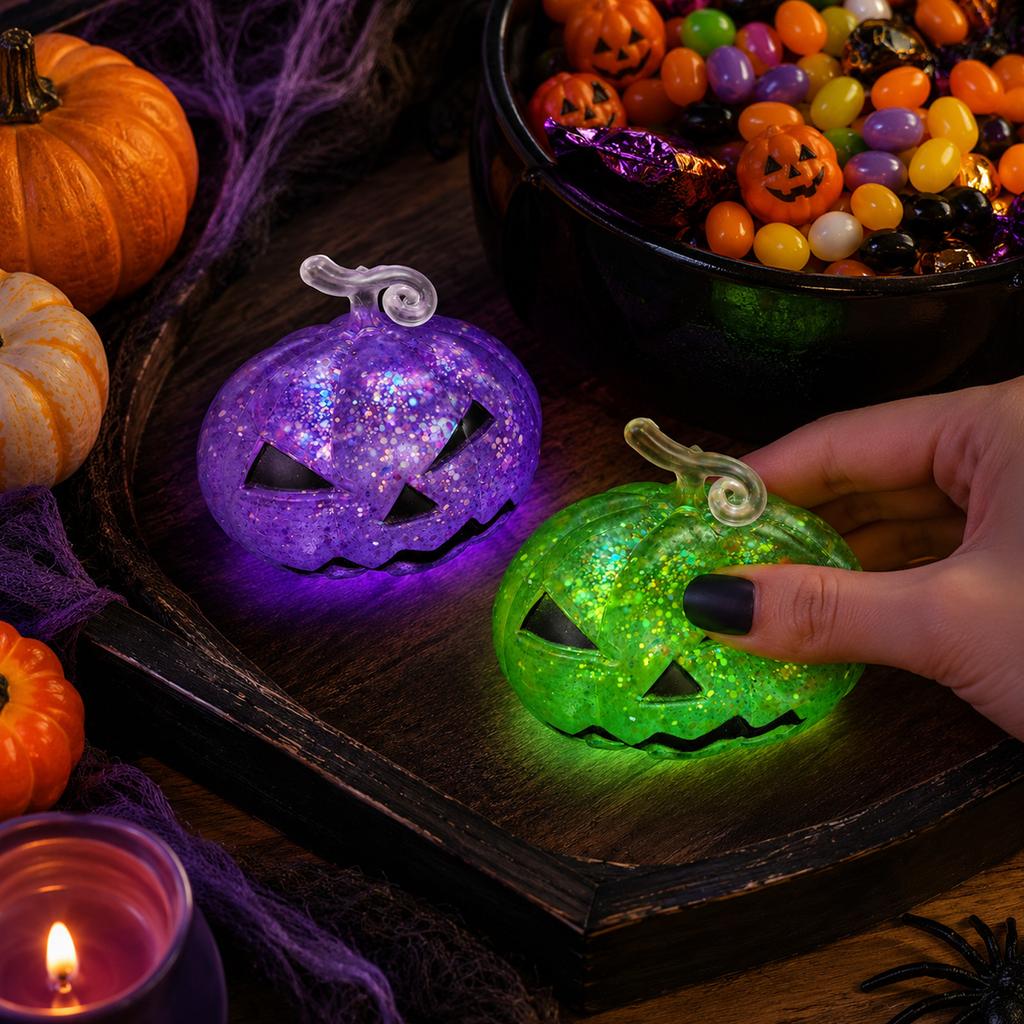 Pumpkin Stress Toy - in the Dark, Halloween Toy for Kids and Adults