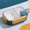 Microwave-Safe Bento Box With Leakproof Compartments PP Lunch Container Office Workers Students 2/3-Compartment Design