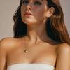 Gold Plated Stainless Steel Shell & Pearl Pendant Necklace for Women, Summer Beach Boho Coastal Hypoallergenic Jewelry Gift