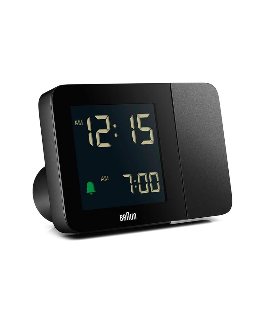 Braun Цифровой проекционный будильник Настольный BC15B [Официальный импорт] Часы, Черный,