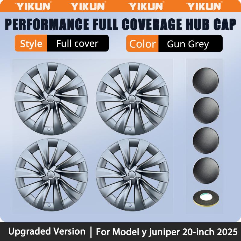 4 шт. Колпаки на колеса 20 дюймов для Tesla Model Y Juniper 2025 Покрышка колеса Performance для дисков Helix 2.0 Колпак на ступицу Аксессуары для полной обода