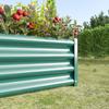 Metal Raised Bed, Raised Beds made of Robust Sheet Steel, Rust Protection, Kit without Bottom, Ideal for Vegetables, Herbs & Flowers Anthr