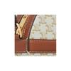 Celine Triomphe Classic Monogram Print Zipper Closure Canvas And Lambskin Round Bag Women Shoulder Bag White 10G342CAM-01TA