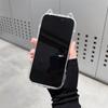 Чехол для iPhone 17 Pro Max Air Милый Кот 3D Ушки Прозрачный Чехол для Телефона Для 16 15 13 11 12 14 Plus Мягкий Прозрачный ТПУ Задняя Крышка