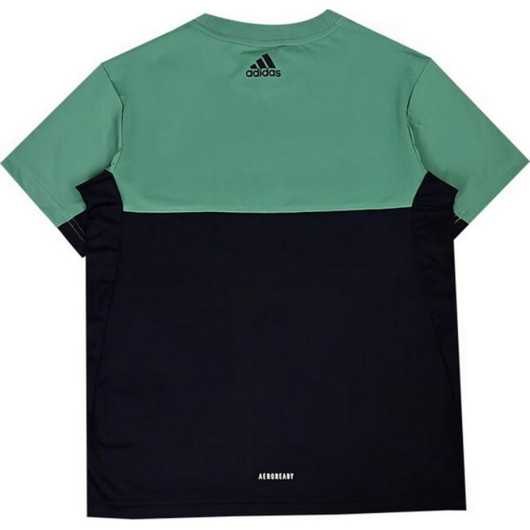 adidas Футболка Зеленая Черная Подростковая JI9786