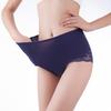 Mid-waist Abdomen Sexy Temptation Charming Underwear Women's Large Size Pure Cotton Crotch Hip-lifting Lace Transparent Shorts