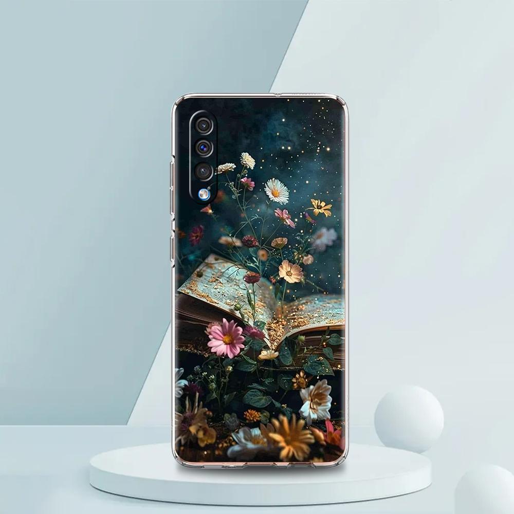Прозрачный чехол для телефона Samsung Galaxy A16 A14 A12 A22 A24 A42 A02 A06 A20 A30 A40 Мягкий ТПУ чехол Креативный и красивый Книга