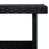 6 piece garden lounge set with cushions poly rattan black