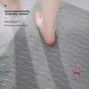 RIDDER German Imported TPE Bathroom Non-Slip Mat, Wave Pattern with Holes, Ball Cement Gray, 54*54cm, Suction Cup Anti-Fall