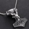 Heavy Solid 316L Stainless Steel Sheep Head Pendant Necklace for Men Male Jewelry Accessories Engraveable