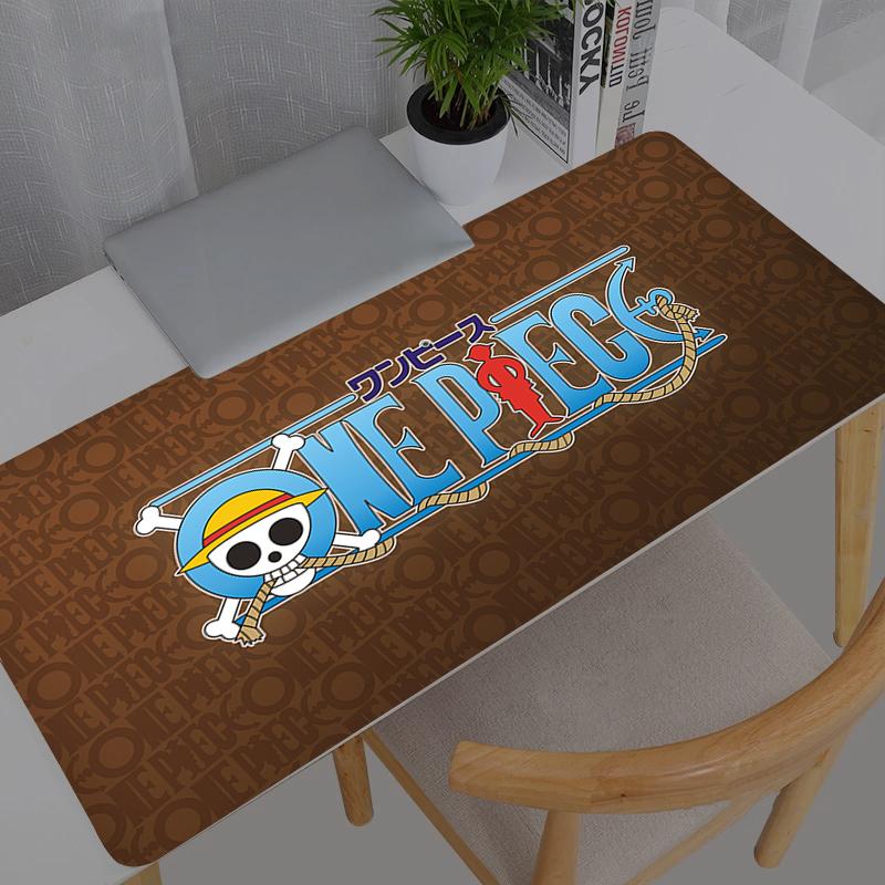 Mouse Pad Large One Piece logo new PC Computer Gamer Kawaii Gaming Accessories Mousepad Keyboard Desk Mat Carpet Table