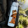 1PC Cowboy Dog Coffee 750ml Color Plastic Sports Water Bottle Leakproof Flip Straw Lid Suitable for Sports Office Home Use
