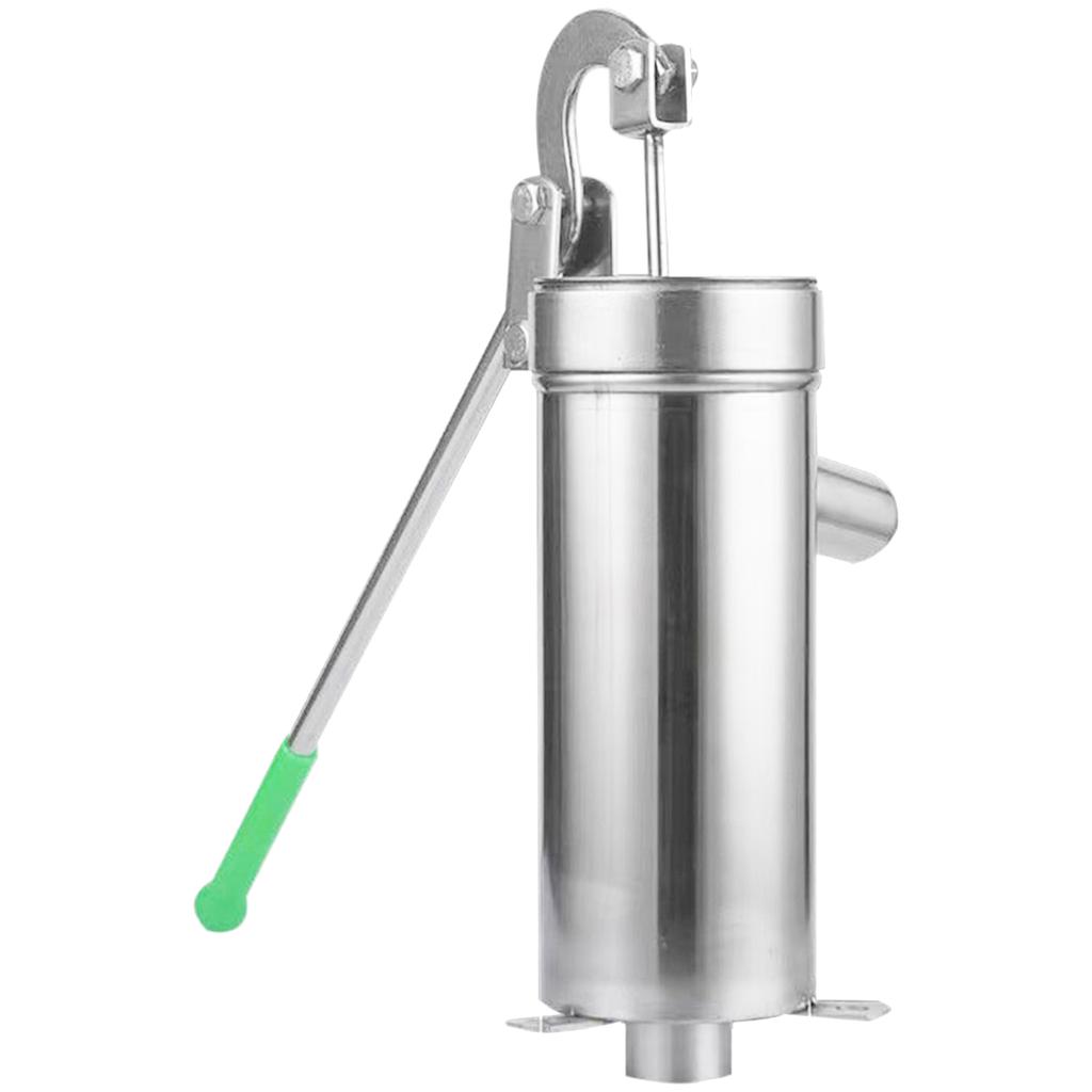 Стальной ручной водяной насос Прочный ручной скважинный насос с всасывающей способностью 8 м Металлический для полива сада и ухода за газоном