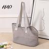 Soft Mesh Cat Carrier for Vet Tote, Breathable Pet Bag with Safety Clasp, Snap Button Shoulder Bag, Ventilated Small Dogs, Visits Secure Head Opening