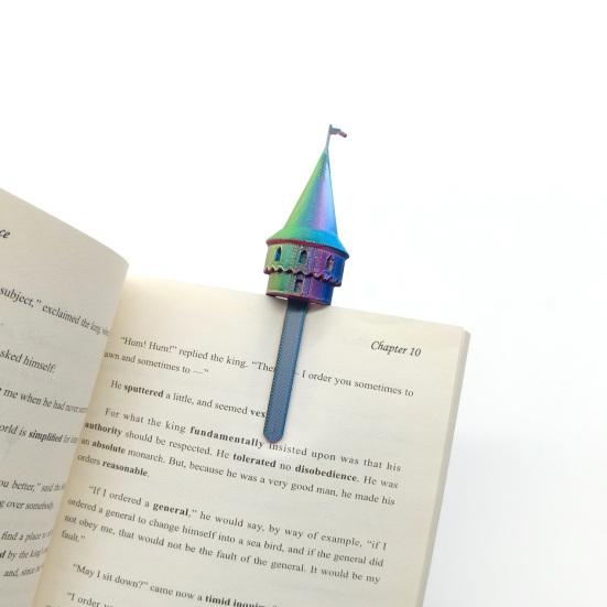 Аксессуар для книги 3D-печатный замок Скрепка Закладки для женщин, Милая форма Прочный Маркер страниц Скрепки для бумаги Отметка, Аксессуары для чтения Любители,