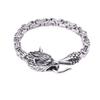 Men 'S Stainless Steel Wolf Head Wolf Tail Bracelet Viking Wolf Head Bracelet Jewelry