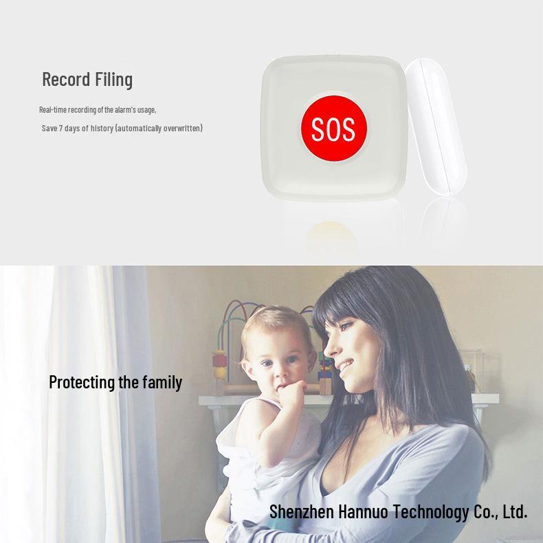 Граффити ZigBee Кнопка SOS для экстренных случаев: Беспроводная сигнализация с одной кнопкой для умного дома и ухода за пожилыми людьми