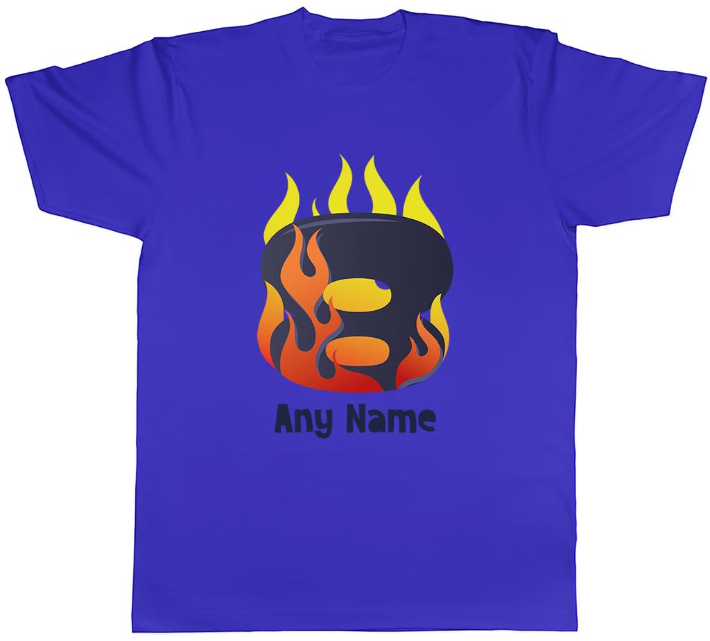 Personalised Number Day Flame Digit 8 Eight Unisexs TShirt Tee Gift Top