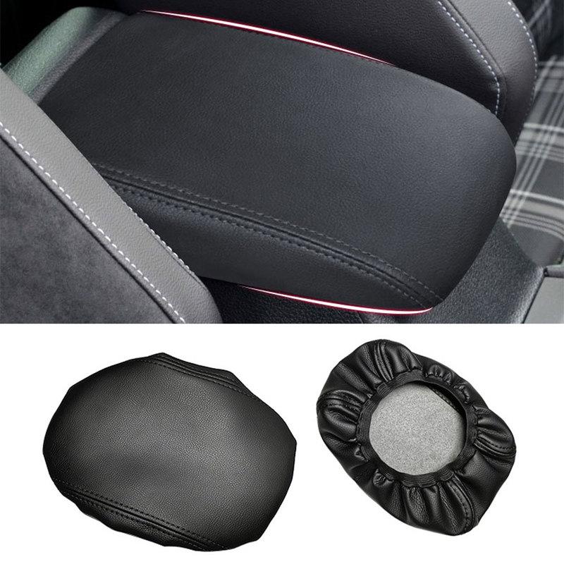 For VW Golf 7 MK7 2014 - PU Leather Car Armrest Cover Trim Center Console Lid Car Accessories
