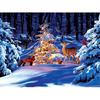 DIY Full Round Drill Diamond Painting Snow Christmas Tree Animal Mosaic Embroidery Cross Stitch