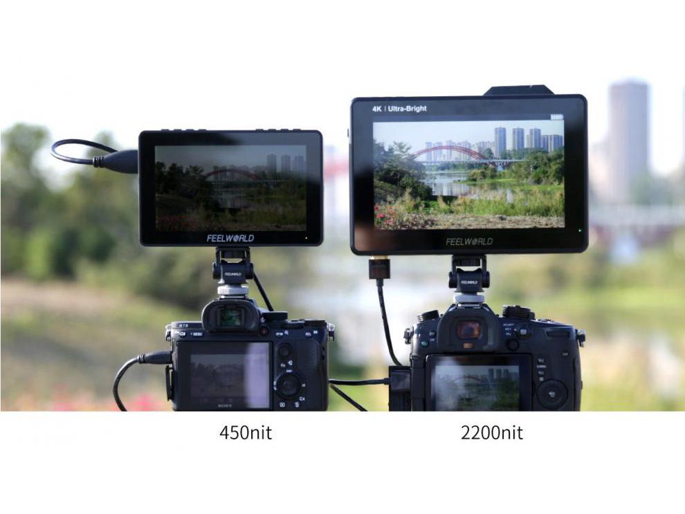 FEELWORLD LUT7 PRO Комплект монитора 4K HDR - Сенсорный экран 2200 нит, Внешний блок питания