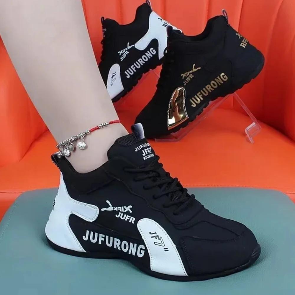 Модные женские повседневные кроссовки Лето Новая мода Дышащие женские сетчатые кроссовки на шнуровке Спортивная обувь для женщин Обувь на платформе для ходьбы Дизайнерская обувь