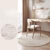 Cream Style Bedroom Decor Round Carpet Fluffy Soft Carpets for Living Room Thick Plush Bedside Floor Mat Washable Cloakroom Rug