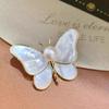 1pc Luxury White Butterfly Brooch Delicate Insect Pin Ladies Party Favor